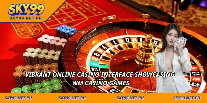 Vibrant online casino interface showcasing WM casino games