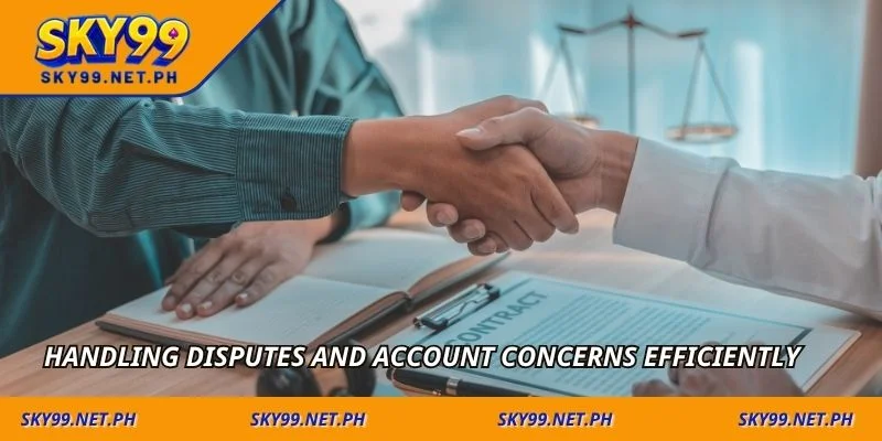 Handling disputes and account concerns efficiently