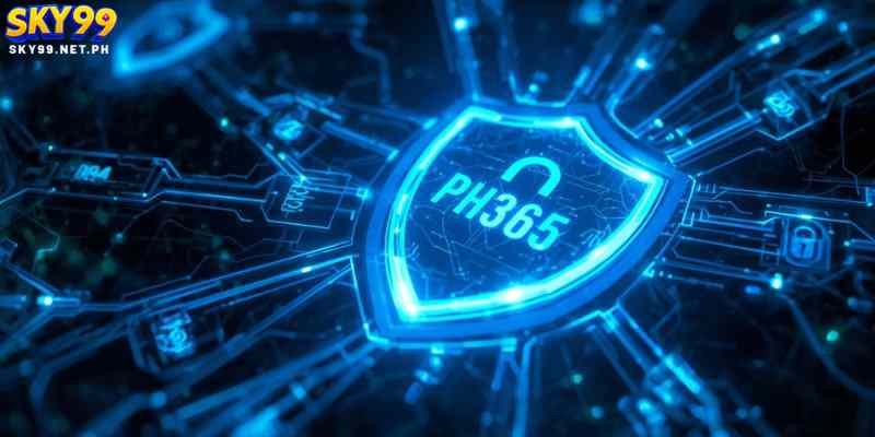            Cybersecurity shield protecting PH365 encrypted data transactions